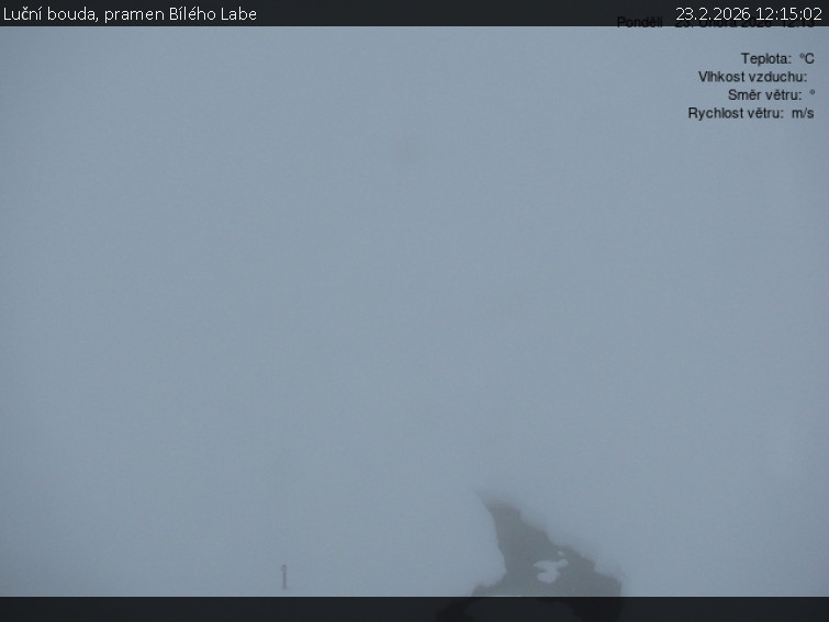 Luční bouda - Luční bouda, pramen Bílého Labe - 23.2.2026 v 12:15