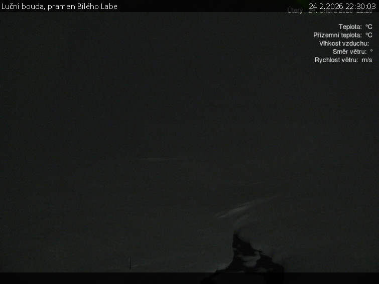 Luční bouda - Luční bouda, pramen Bílého Labe - 24.2.2026 v 22:30