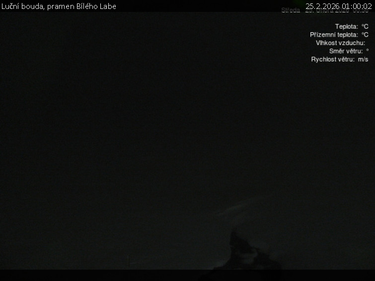 Luční bouda - Luční bouda, pramen Bílého Labe - 25.2.2026 v 01:00