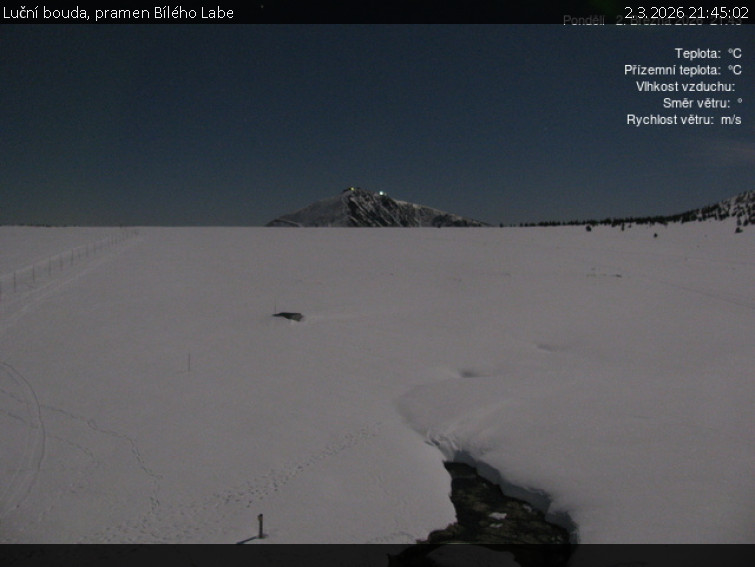Luční bouda - Luční bouda, pramen Bílého Labe - 2.3.2026 v 21:45