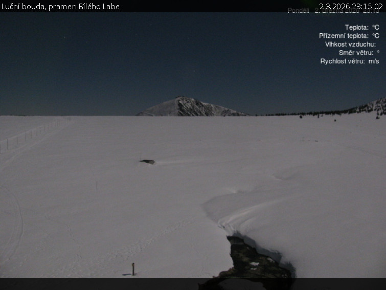 Luční bouda - Luční bouda, pramen Bílého Labe - 2.3.2026 v 23:15