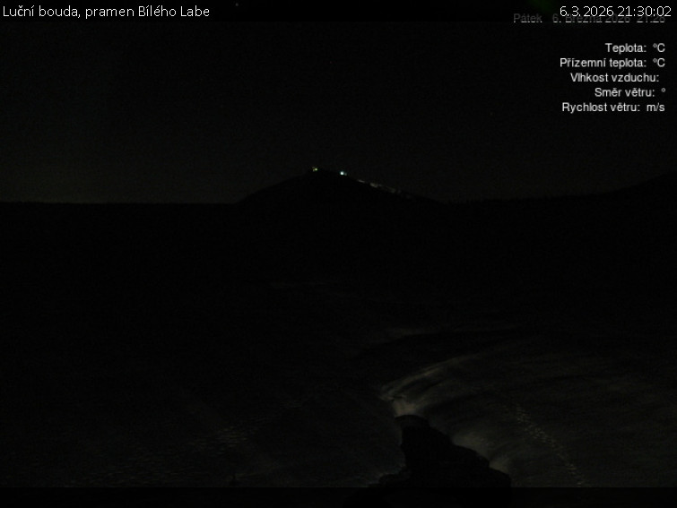 Luční bouda - Luční bouda, pramen Bílého Labe - 6.3.2026 v 21:30