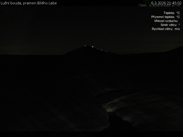 Luční bouda - Luční bouda, pramen Bílého Labe - 6.3.2026 v 21:45