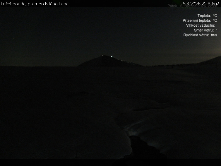 Luční bouda - Luční bouda, pramen Bílého Labe - 6.3.2026 v 22:30