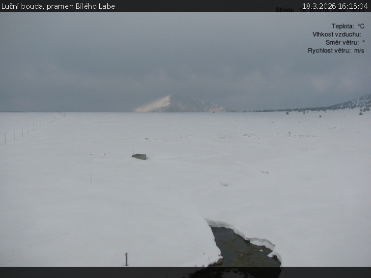 Luční bouda - Luční bouda, pramen Bílého Labe - 18.3.2026 v 16:15