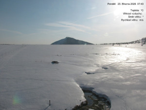 Luční bouda - Luční bouda, pramen Bílého Labe - 23.3.2026 v 07:45