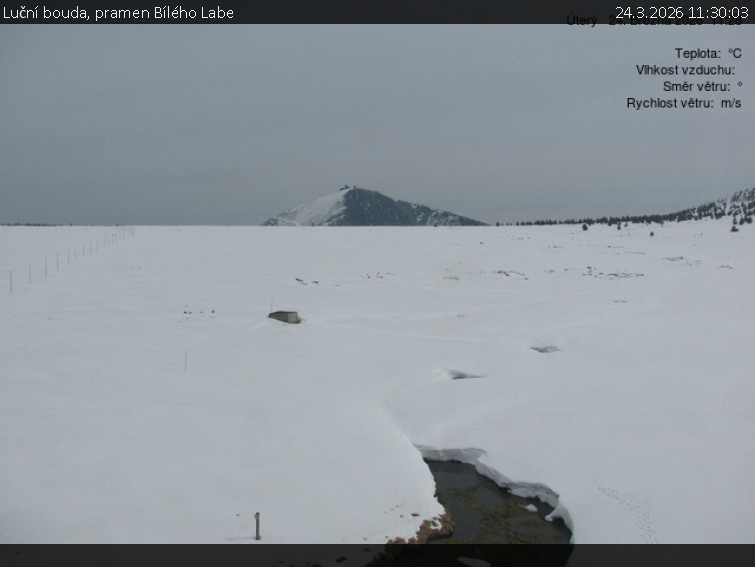 Luční bouda - Luční bouda, pramen Bílého Labe - 24.3.2026 v 11:30