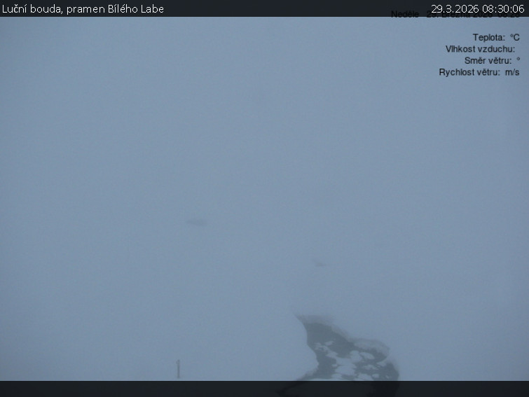 Luční bouda - Luční bouda, pramen Bílého Labe - 29.3.2026 v 08:30