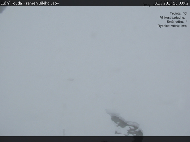 Luční bouda - Luční bouda, pramen Bílého Labe - 31.3.2026 v 13:00