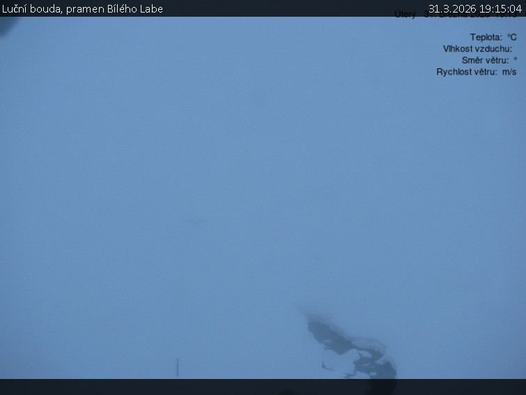 Luční bouda - Luční bouda, pramen Bílého Labe - 31.3.2026 v 19:15