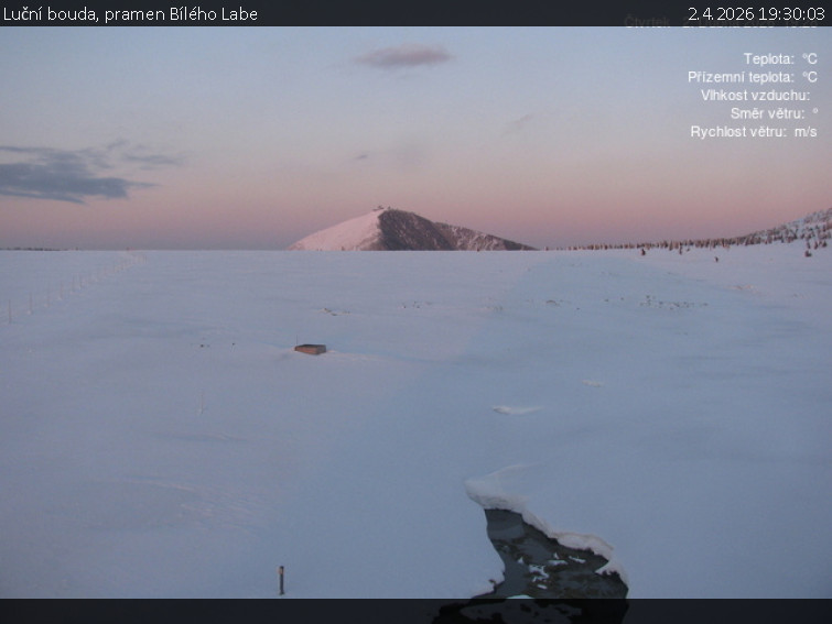 Luční bouda - Luční bouda, pramen Bílého Labe - 2.4.2026 v 19:30