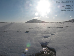 Luční bouda - Luční bouda, pramen Bílého Labe - 8.4.2026 v 07:45