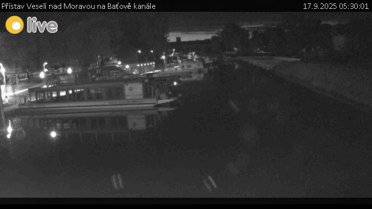 Baťův kanál - Přístav Veselí nad Moravou na Baťově kanále - 17.9.2025 v 05:30 Baťův kanál - Přístav Veselí nad Moravou na Baťově kanále - 17.9.2025 v 05:30