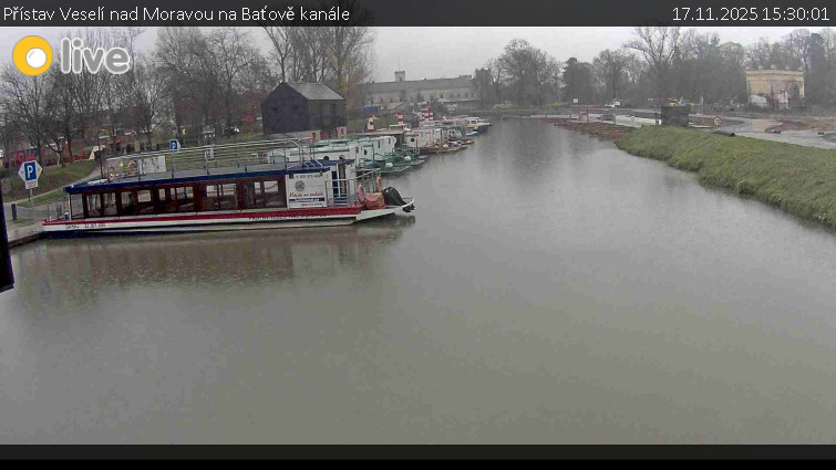 Baťův kanál - Přístav Veselí nad Moravou na Baťově kanále - 17.11.2025 v 15:30