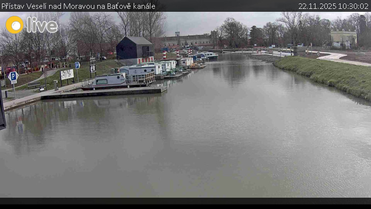 Baťův kanál - Přístav Veselí nad Moravou na Baťově kanále - 22.11.2025 v 10:30