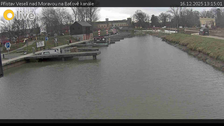 Baťův kanál - Přístav Veselí nad Moravou na Baťově kanále - 16.12.2025 v 13:15
