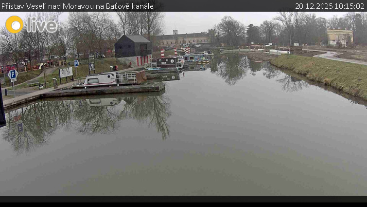 Baťův kanál - Přístav Veselí nad Moravou na Baťově kanále - 20.12.2025 v 10:15