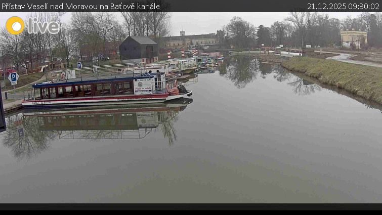 Baťův kanál - Přístav Veselí nad Moravou na Baťově kanále - 21.12.2025 v 09:30