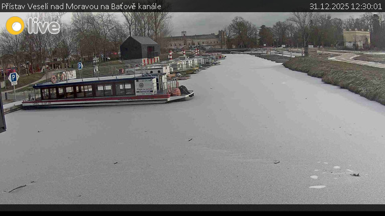 Baťův kanál - Přístav Veselí nad Moravou na Baťově kanále - 31.12.2025 v 12:30