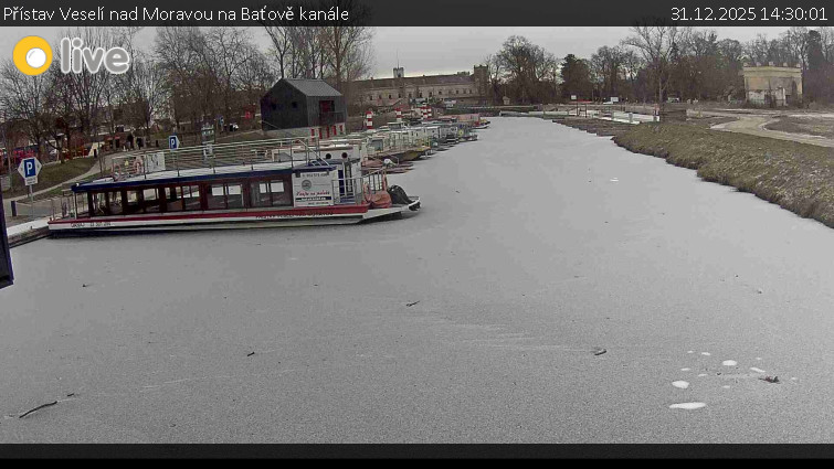 Baťův kanál - Přístav Veselí nad Moravou na Baťově kanále - 31.12.2025 v 14:30