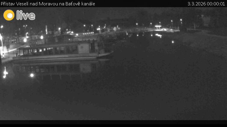 Baťův kanál - Přístav Veselí nad Moravou na Baťově kanále - 3.3.2026 v 00:00