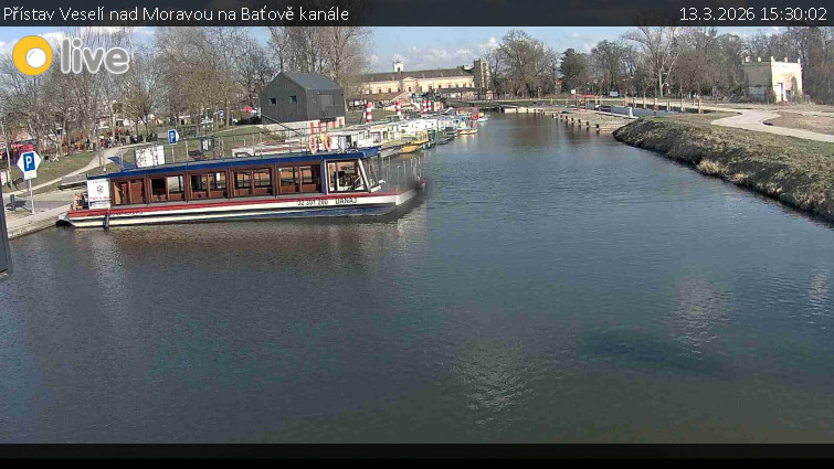 Baťův kanál - Přístav Veselí nad Moravou na Baťově kanále - 13.3.2026 v 15:30