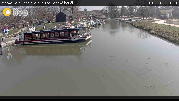 Baťův kanál - Přístav Veselí nad Moravou na Baťově kanále - 18.3.2026 v 12:00