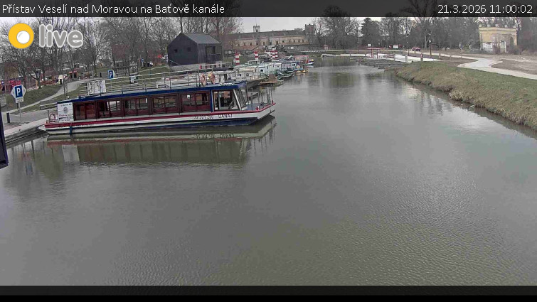 Baťův kanál - Přístav Veselí nad Moravou na Baťově kanále - 21.3.2026 v 11:00