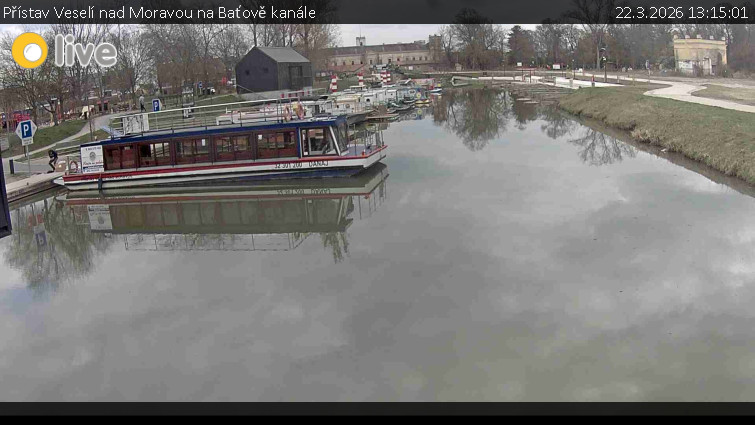 Baťův kanál - Přístav Veselí nad Moravou na Baťově kanále - 22.3.2026 v 13:15