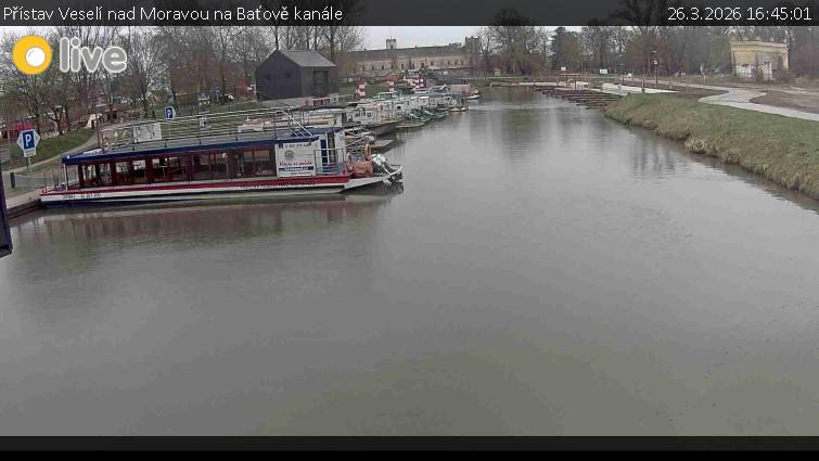 Baťův kanál - Přístav Veselí nad Moravou na Baťově kanále - 26.3.2026 v 16:45