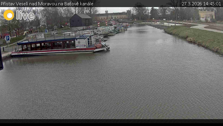 Baťův kanál - Přístav Veselí nad Moravou na Baťově kanále - 27.3.2026 v 14:45