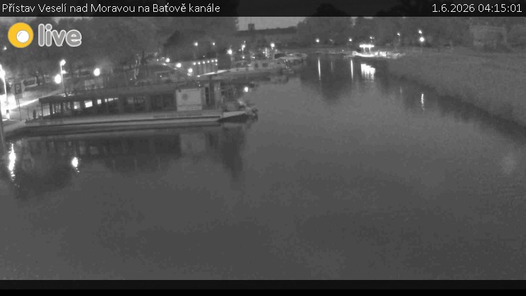 Baťův kanál - Přístav Veselí nad Moravou na Baťově kanále - 1.6.2026 v 04:15