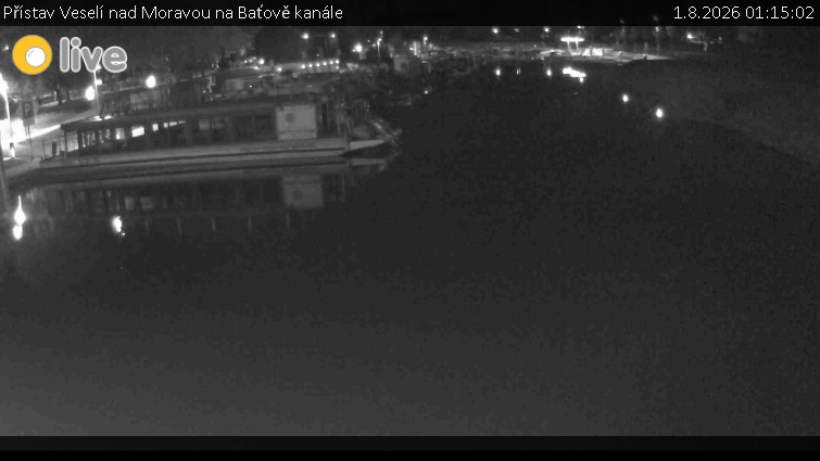 Baťa Canal - Port of Veselí nad Moravou on the Baťa Canal - 1.8.2026 v 01:15