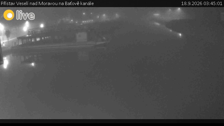 Baťův kanál - Přístav Veselí nad Moravou na Baťově kanále - 18.9.2026 v 03:45