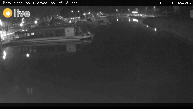 Baťův kanál - Přístav Veselí nad Moravou na Baťově kanále - 19.9.2026 v 04:45