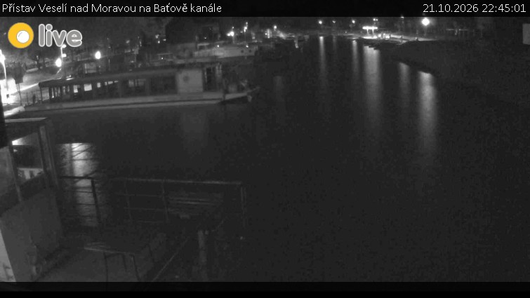 Baťův kanál - Přístav Veselí nad Moravou na Baťově kanále - 21.10.2026 v 22:45