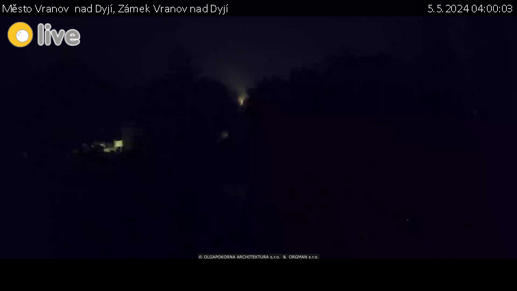 Město Vranov  nad Dyjí - Zámek Vranov nad Dyjí - 5.5.2024 v 04:00