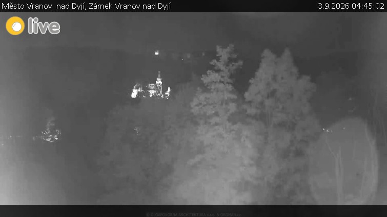 Město Vranov  nad Dyjí - Zámek Vranov nad Dyjí - 3.9.2026 v 04:45