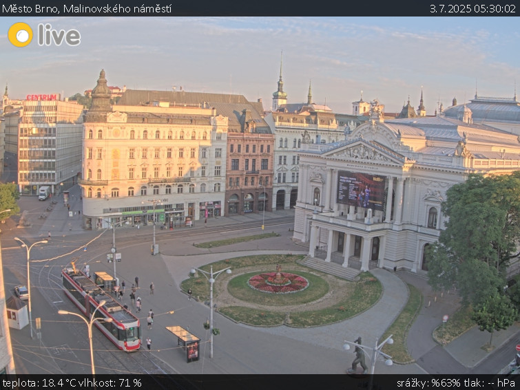 Město Brno - Malinovského náměstí - 3.7.2025 v 05:30