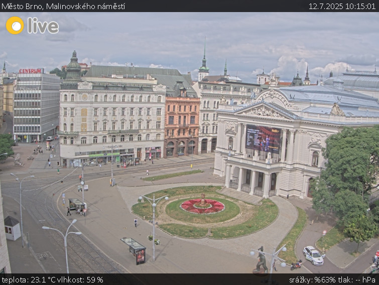Město Brno - Malinovského náměstí - 12.7.2025 v 10:15 Město Brno - Malinovského náměstí - 12.7.2025 v 10:15