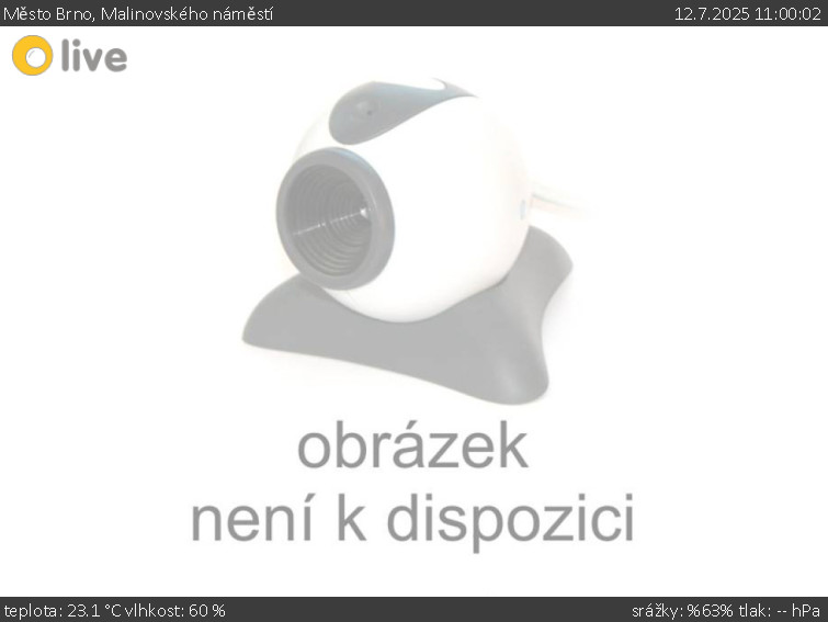 Město Brno - Malinovského náměstí - 12.7.2025 v 11:00 Město Brno - Malinovského náměstí - 12.7.2025 v 11:00