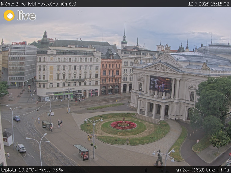Město Brno - Malinovského náměstí - 12.7.2025 v 15:15