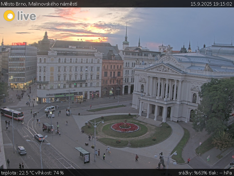 Město Brno - Malinovského náměstí - 15.9.2025 v 19:15
