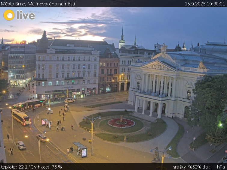 Město Brno - Malinovského náměstí - 15.9.2025 v 19:30