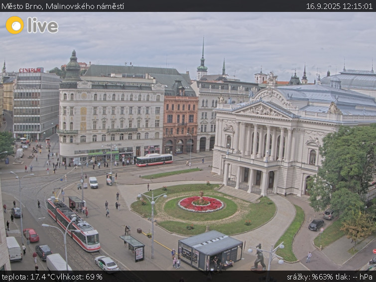 Město Brno - Malinovského náměstí - 16.9.2025 v 12:15