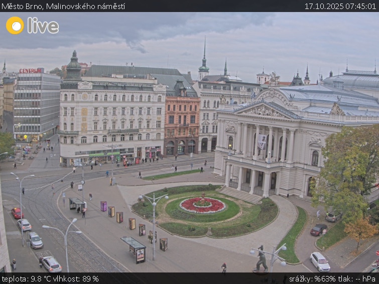Město Brno - Malinovského náměstí - 17.10.2025 v 07:45 Město Brno - Malinovského náměstí - 17.10.2025 v 07:45