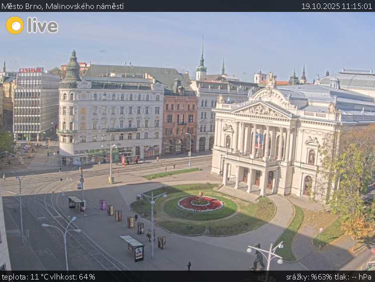 Město Brno - Malinovského náměstí - 19.10.2025 v 11:15 Město Brno - Malinovského náměstí - 19.10.2025 v 11:15