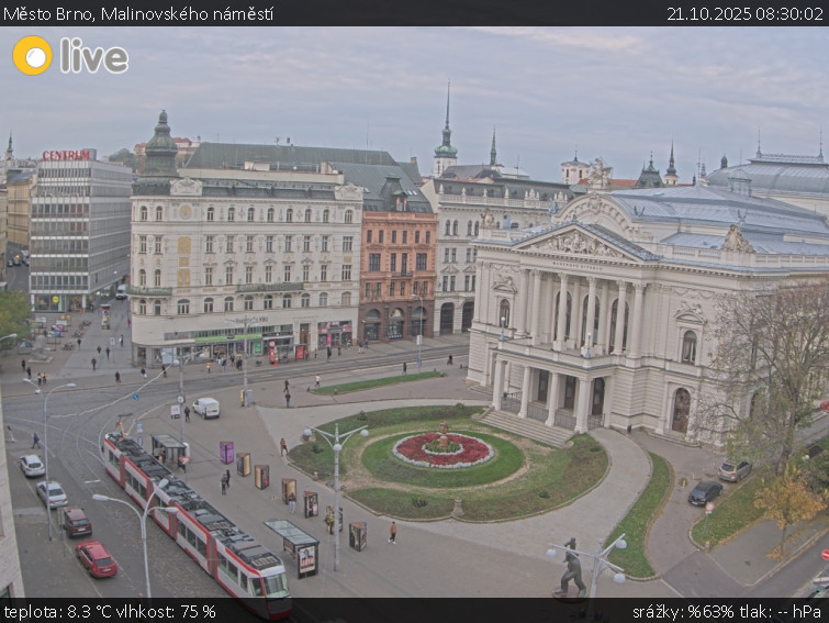 Město Brno - Malinovského náměstí - 21.10.2025 v 08:30