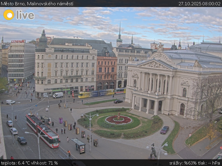 Město Brno - Malinovského náměstí - 27.10.2025 v 08:00 Město Brno - Malinovského náměstí - 27.10.2025 v 08:00