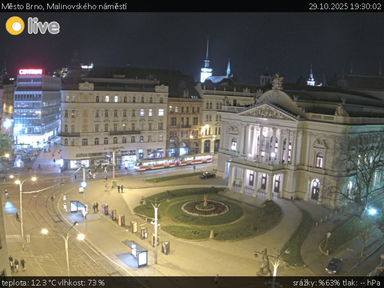 Město Brno - Malinovského náměstí - 29.10.2025 v 19:30